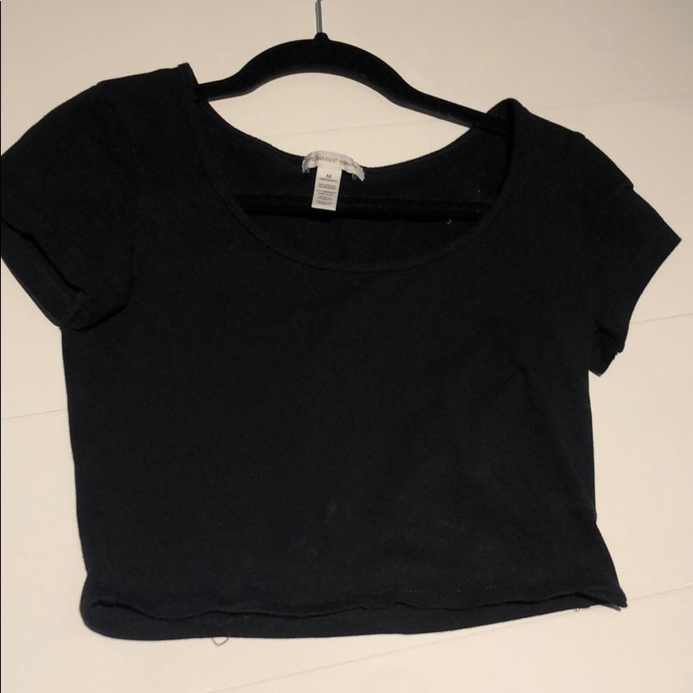 Black crop top